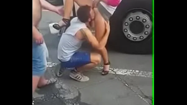 Guy to suck pussy in public