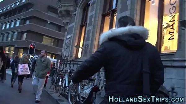Video besar Dutch hooker in fishnets segar