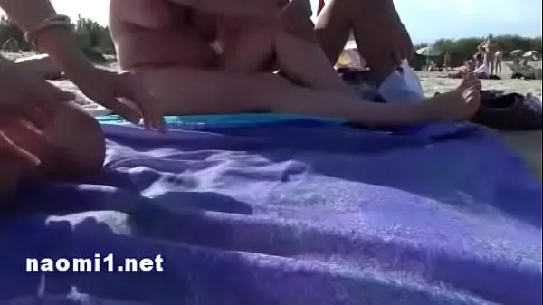 Grote public beach cap agde by naomi slut nieuwe video's