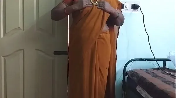 Big desi indian horny tamil telugu kannada malayalam hindi cheating wife wearing saree vanitha showing big boobs and shaved pussy press hard boobs press nip rubbing pussy masturbation fresh Videos
