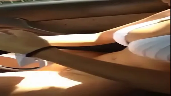 Video besar Naked Deborah Secco wearing a bikini in the car segar