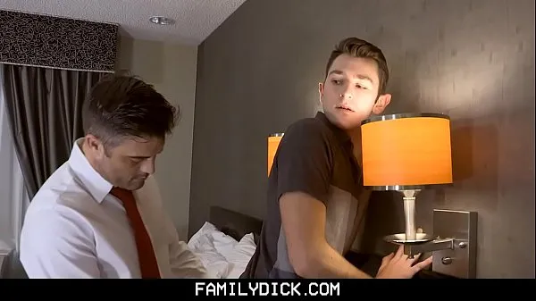 Big FamilyDick - Horny Stepdad Secretly Fucks His Boy’s Tight Asshole In A Hotel Room fresh Videos