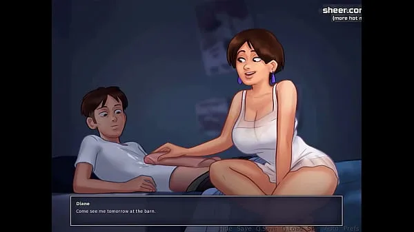 크고 신선한 비디오Wild sex with stepmom at night in bed l My sexiest gameplay moments l Summertime Saga[v018] l Part 11