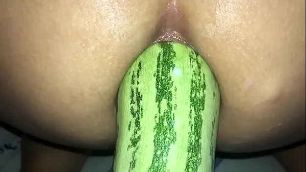 Big extreme anal dilation - zucchini fresh Videos