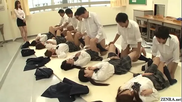 Future Japan mandatory sex in school featuring many virgin having missionary sex with classmates to help raise the population in HD with English subtitles