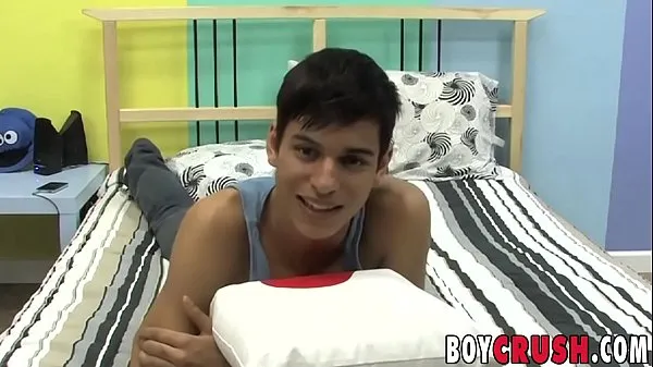 Big Cute twink is playing with his cock during an interview fresh Videos