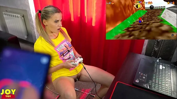 Große Letsplay Retro Game With Remote Vibrator in My Pussy - OrgasMario By Letty Black frischen Videos
