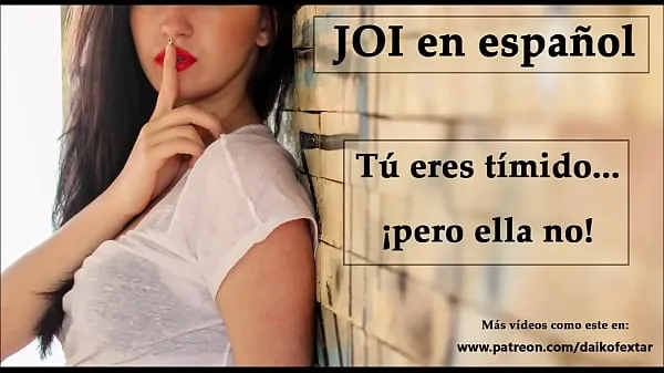 JOI in Spanish. You're shy ... but she's not! (Spanish voice الكبير مقاطع فيديو جديدة