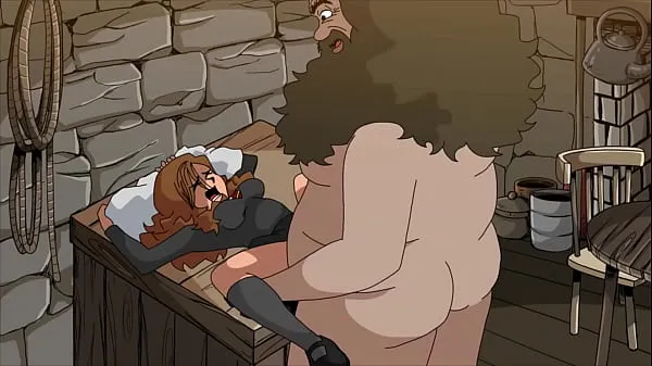 Big Fat man destroys teen pussy (Hagrid and Hermione fresh Videos