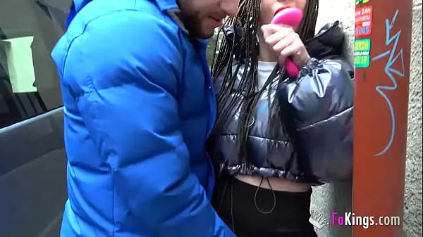 Big She can't wait to get to the place, and STARTS SUCKING COCK in the street fresh Videos