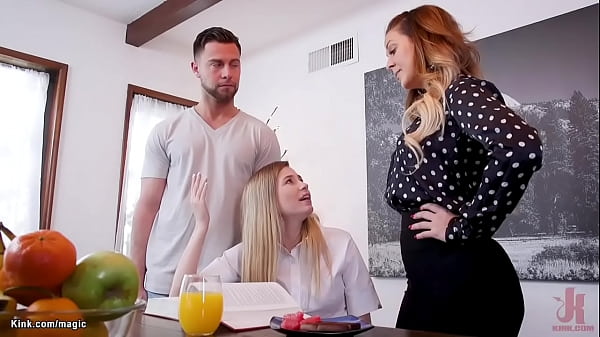 Big Stepson Seth Gamble is home from college and has affair with his sexy MILF stepmom Cherie DeVille and her bff Carolina Sweets in threesome fresh Videos