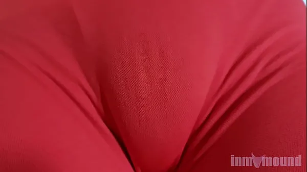 Veľké Part 2 - Trying on new Leggings like a youtuber. In part 1 I couldn't resist showing my pussy, in this one, I just showed my pussy mound through my tight pants čerstvé videá