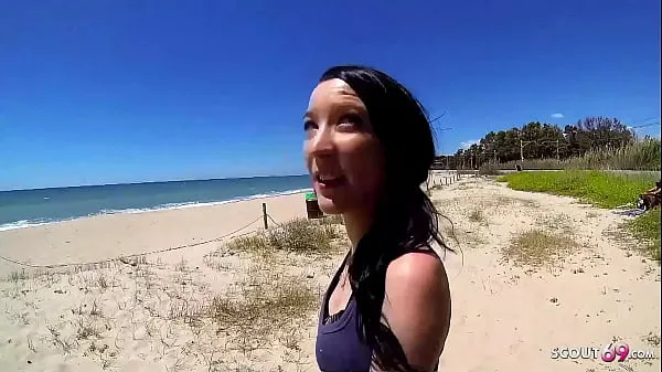 Big Skinny Teen Tania Pickup for First Assfuck at Public Beach by old Guy fresh Videos