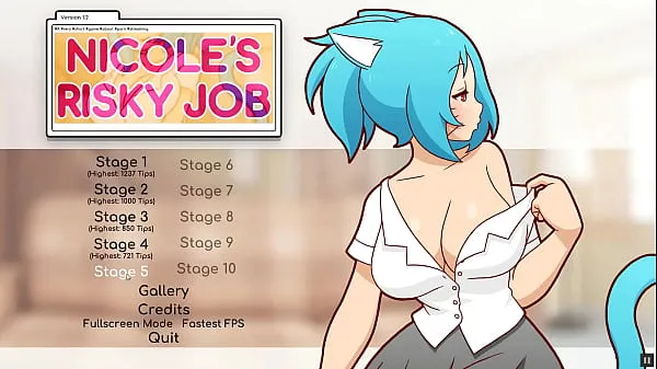 Čerstvá videa Nicole Risky Job [sex games] Ep.4 hot milf with blue colored hair is doing camshow velké