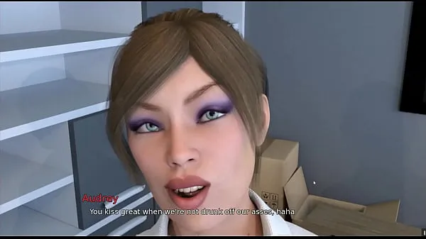 Veľké Thirsty for my guest [Hentai game PornPlay ] Ep.1 Kissing a coworker in the office čerstvé videá