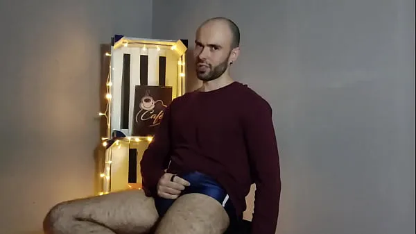 Big Hairy Gay Model Striptease and Cum in the Vintage Studio - LouiFerdi fresh Videos
