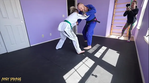 बड़े Jiu Jitsu lessons turn into DOMINANT SEX with coach Andy Savage ताज़ा वीडियो