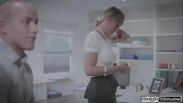Secretary gets fucked rough by her boss