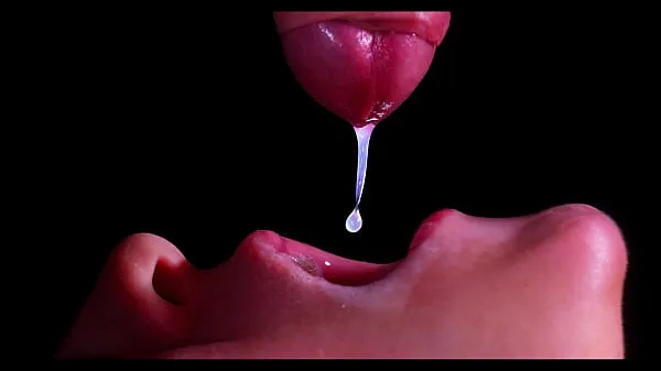 Big CLOSE UP: BEST Milking Mouth for your DICK! Sucking Cock ASMR, Tongue and Lips BLOWJOB DOUBLE CUMSHOT -XSanyAny fresh Videos