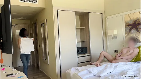 Big PUBLIC DICK FLASH. I pull out my dick in front of a hotel maid and she agreed to jerk me off fresh Videos