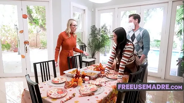 Big Diferenças familiares classificadas por meio de jantar gratuito - Crystal Clark, Natalie Brooks vídeos frescos